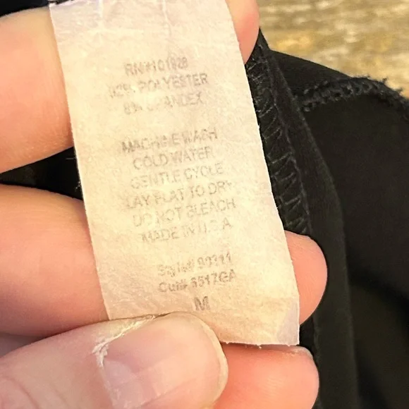 Susan Lawrence Black Maxi Skirt Pleats Elastic Waist Size M - Picture 3 of 7